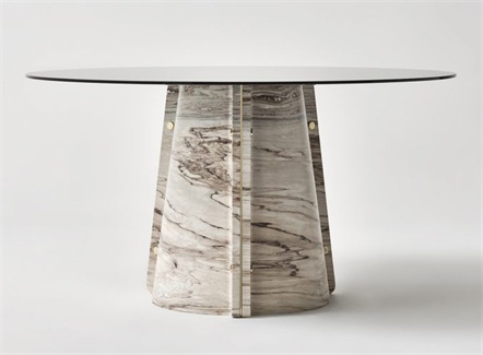 咖啡馆现代时尚意式岩板餐桌